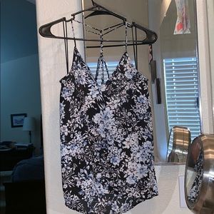 Paper crane Floral tank top